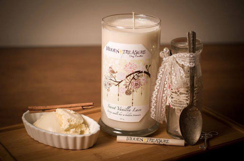 Sweet Vanilla Lace Treasure Candle